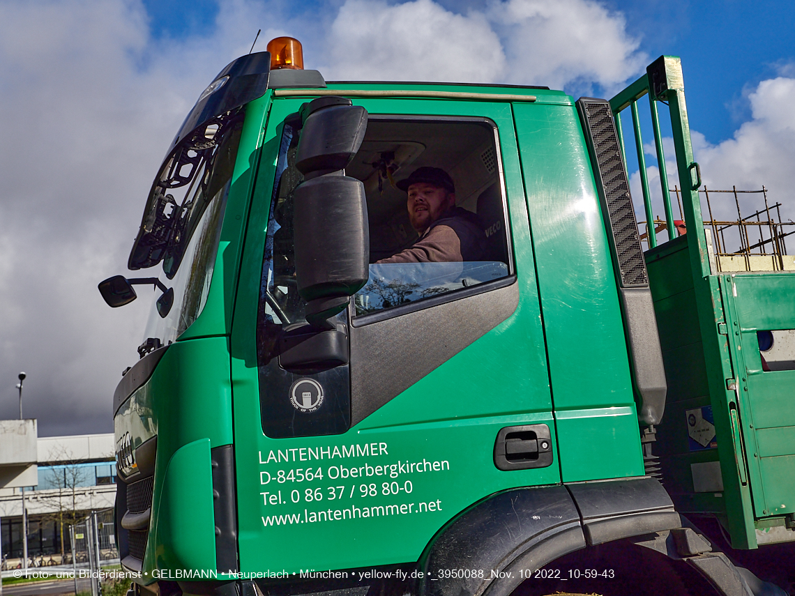 10.11.2022 - Baustelle an der Quiddestraße Haus für Kinder in Neuperlach
